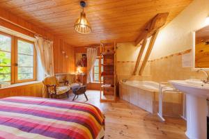 Maisons de vacances Moulin du Bateau - Gite de Charme - Piscine - Nature : photos des chambres