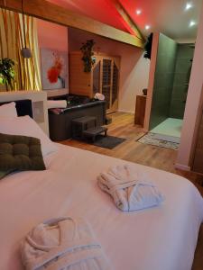 Maisons d'hotes Suite l-Olive Sacree Spa et Sauna : photos des chambres