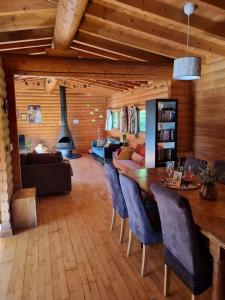 Our Log House in the woods