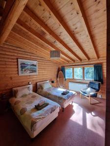 Our Log House in the woods