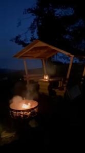 Urige Waldbienenhütte