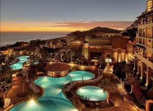 PUEBLO BONITO SUNSET Suite private hot tub on patio resort