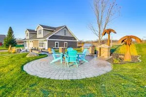 Lakefront Gem Grills and Fire Pit in Dent - Ottertail