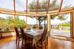 Sea views from holiday home