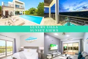 Private Pool Villa Ocean Views Steps from Beach - Long Bay Hills