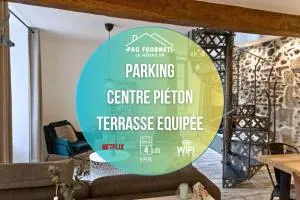 Maison dans le centre historique pour 6 personnes avec terrasse et parking - Ousse