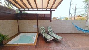 Cabana hidro grande, lareiraar cond, churrasqueira