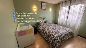 Big 4 bedrooms near Paris & Airport, Parking - Draveil