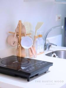 Rustic Wood with City and Mt Arayat View