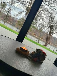 Domek nad jeziorem w Wilamowie