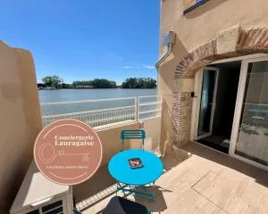 La passerelle - Climatisé avec patio vue canal du midi - Fendeille