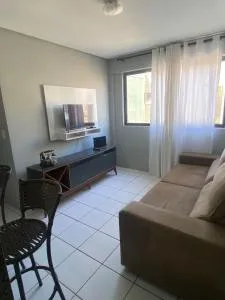 Um apartamento inteiro - 02 quartos - 350 metros da praia de Candeias - 2 Camas casal, 1 cama solteiro e sofá retrátil - Venda Grande