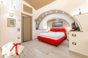 Open space letto Queensize con vista doccia