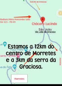 Chalés na Serra da Graciosa - Chácara Lucinda - 12km de Morretes