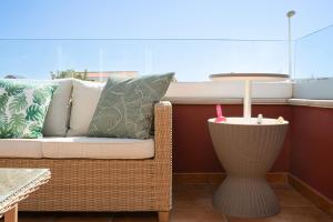 Chalé con terraza en la costa