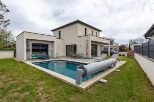 Villa Tassin Piscine 6 Voyageurs - 马西伊特莱尔