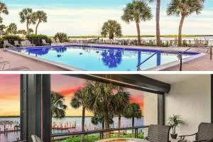 Heated Waterfront Pool 2 Full Bath King Bed Riverfront Balcony Sleeps 4 - Isles of Capri