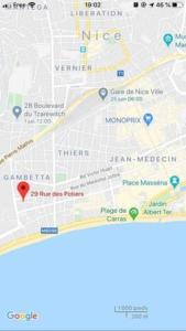 Cozy studio 3min MER nice CENTRE