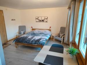 Skirennen von der Terrasse mitverfolgen