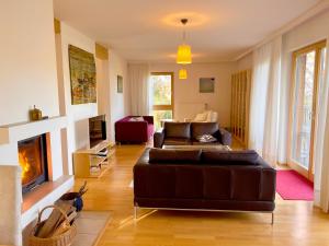 Chalet Attersee - ganzes Ferienhaus, Seeblick, Kamin, Sauna