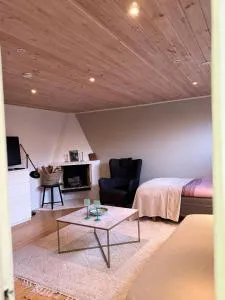 Coosy authentic swedish wooden studio apartment, 25 min to Stockholm city-Own entrance - Hasselby