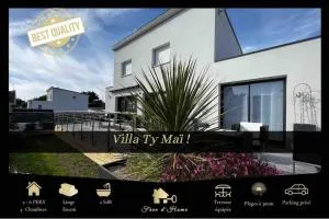 Villa TY MAÏ, Moderne, plages, animaux acceptés, 2 à 6 personnes - 克洛阿尔卡尔诺厄