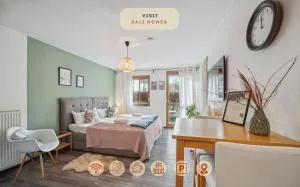 Salí Homes - Cozy Studio Near Bayreuth Train Station with Terrace, Garden View & Free Wi-Fi - Bindlach