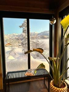 Panorama ski inn out, jacuzzi,Badstu