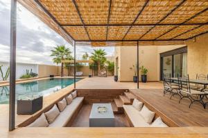 Villa de plain-pied avec piscine chauffée à Marrakech