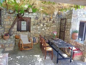 Traditional Creta stone house in serenity village