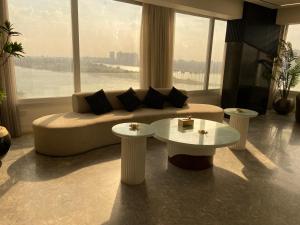 luxury apartment firist row nile view maadi cairo