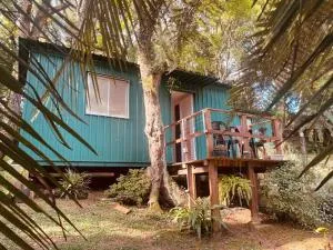 Container em frente ao Parque do Passauna em Curitiba - AC, deck, natureza, parque - Ferraria