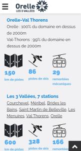 Appartements Station ORELLE-VAL THORENS, app 4-6 pers, piscine et spa : Appartement 2 Chambres