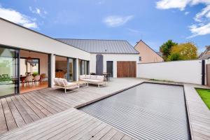 Maisons de vacances 800m de la plage, maison neuve pour 10, piscine : photos des chambres