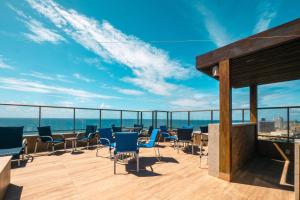 Vista mar no costa azul