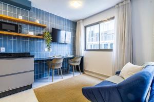 FL710 | Studio Azul - Metrô Faria Lima com piscina