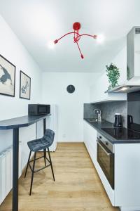 BE-3D - Joli 3 pièces tout équipé pour 1-4 pers au 3ème étage au centre de Mulhouse