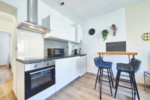 BE-4G - Joli 2 pièces tout équipé pour 1-2 pers au 4ème étage au centre de Mulhouse