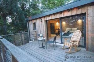 Appartements BNB TOULOUSE - Le Chalet des coteaux - Cadre magnifique - WiFi - Parking : photos des chambres