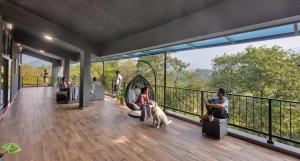 SaffronStays Earl Grey - 3BR pet-friendly pool villa with theatre, pool table, BBQ & glass balconies for open views