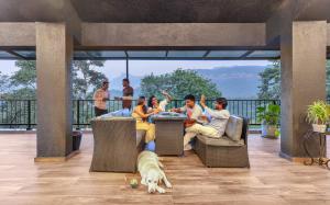 SaffronStays Earl Grey - 3BR pet-friendly pool villa with theatre, pool table, BBQ & glass balconies for open views