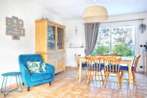 Maisons de vacances Le Poulpe Bleu - Maison 6p avec jardin : Maison 3 Chambres