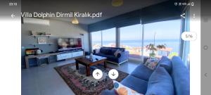 Yalıkavakta muhteşem deniz manzaralı bahçeli villa