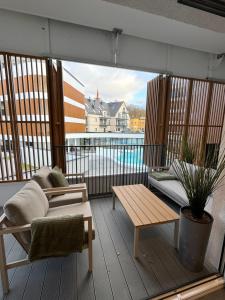 Baltic Waves Resort Luksusowy apartamnet z basenem i parkingiem