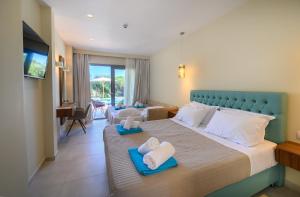 Deluxe Quadruple Room with Private Pool room in Alonaki Resort
