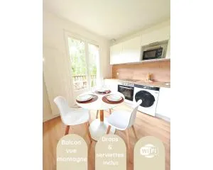 L'écrin paisible - Balcon sur ruisseau, vue montagne & parking - Arudy