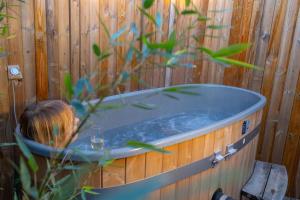 B&B / Chambres d'hotes Chambres d'hotes Merignac avec jacuzzi privatif pour le studio : Studio avec Baignoire Spa