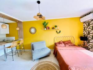 Studio Boho Clim Parking terrasse