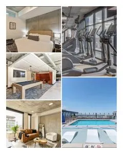 Rooftop Pool Hot tub Gym Parking King Bed - McIntyre Building Condominium