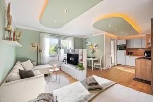 EDLER WOHNRAUM Luxuriöse Stadtoase mit Balkon, Kaffeevollautomat, Lift & Parkplatz - Gentha